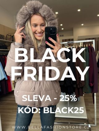 I na e-shop www.bellafashionstore.cz platí sleva - 25 % na VŠE, kód “BLACK25” platí do sobotní půlnoci. Poslední 3 týdny...